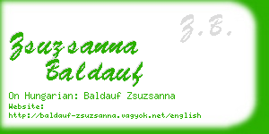 zsuzsanna baldauf business card